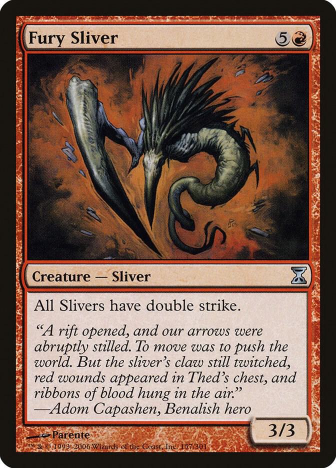 Fury Sliver 157 card from Time Spiral