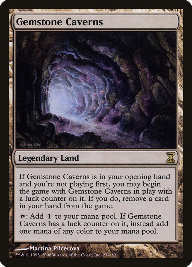 Gemstone Caverns 274 card from Time Spiral