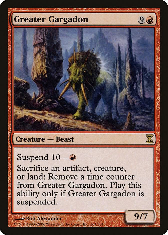 Greater Gargadon 161 card from Time Spiral