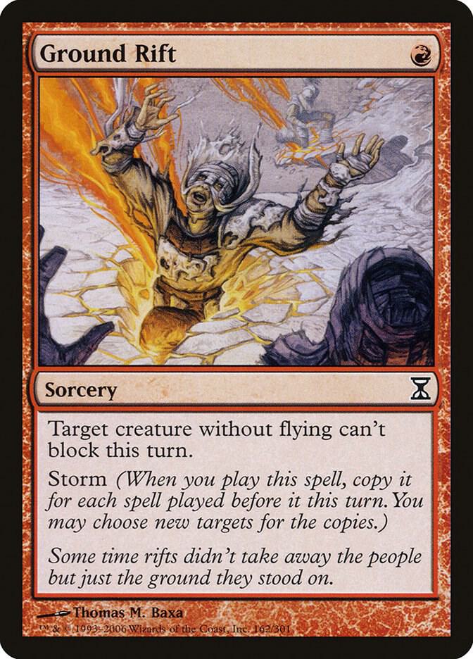 Ground Rift 162 card from Time Spiral