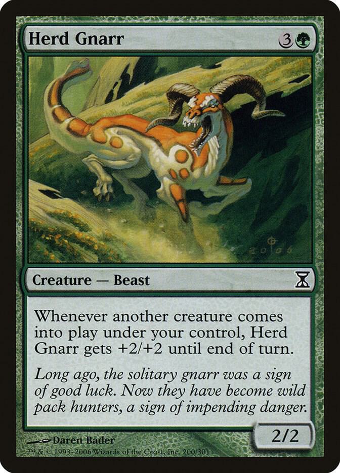 Herd Gnarr 200 card from Time Spiral