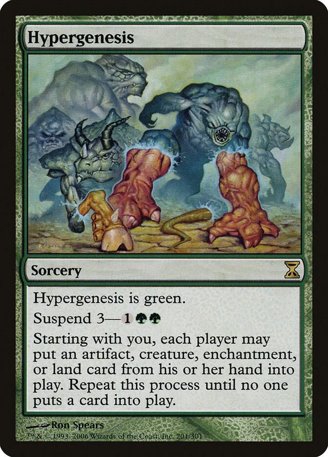 Hypergenesis 201 card from Time Spiral