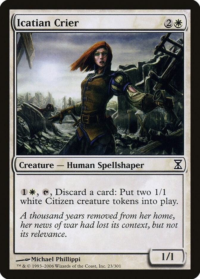 Icatian Crier 23 card from Time Spiral