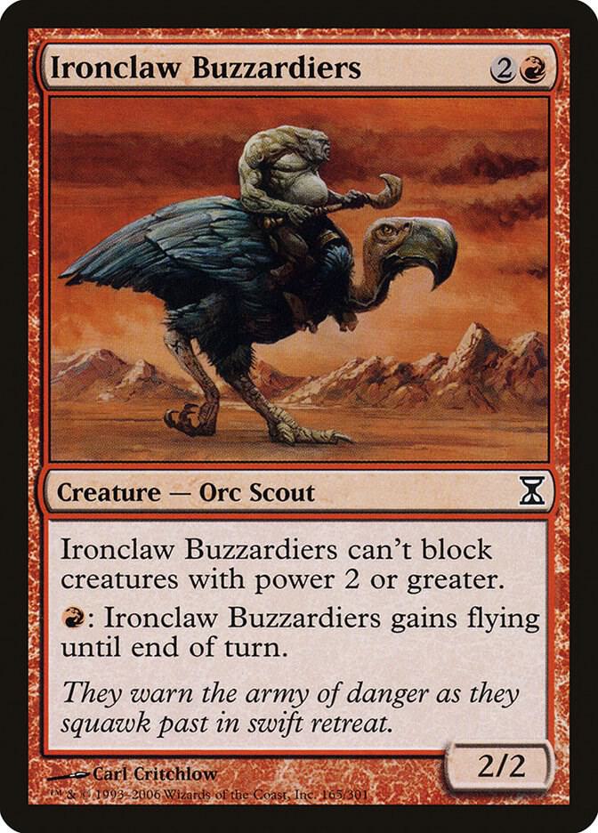 Ironclaw Buzzardiers 165 card from Time Spiral