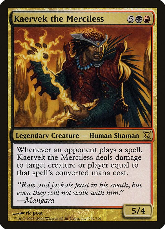 Kaervek the Merciless 242 card from Time Spiral