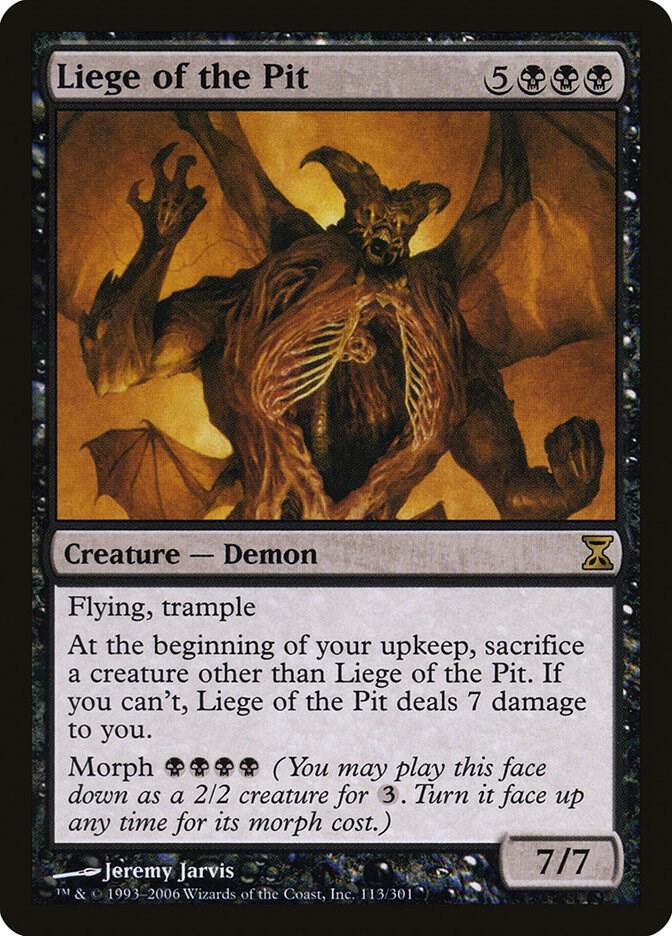 Liege of the Pit 113 card from Time Spiral