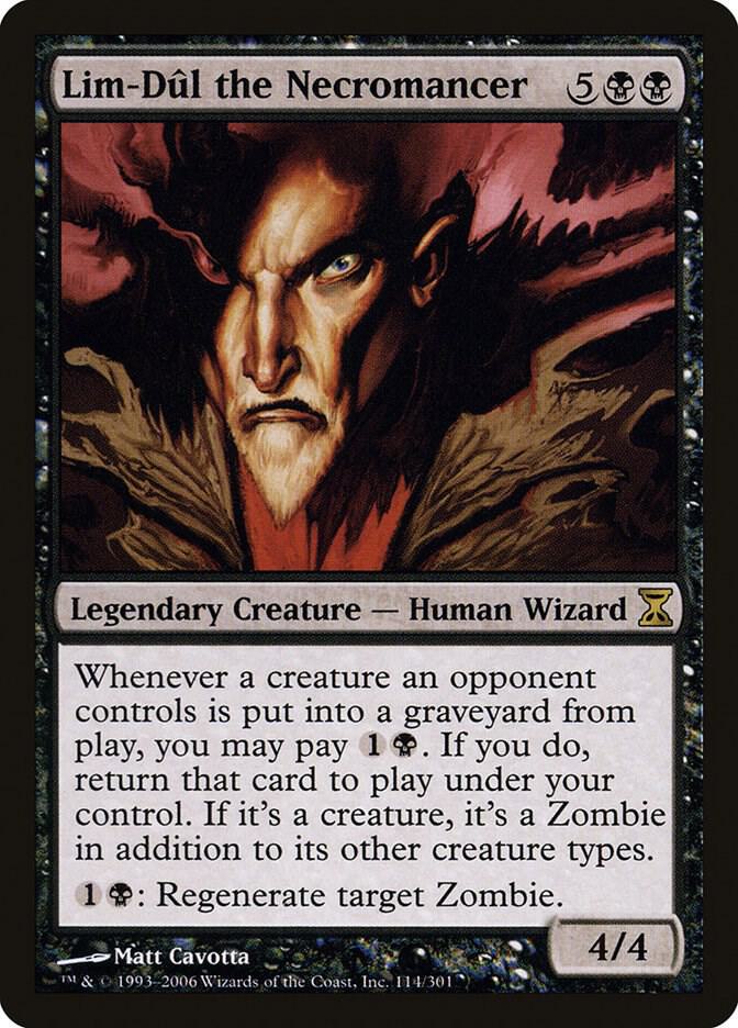 Lim-Dul the Necromancer 114 card from Time Spiral