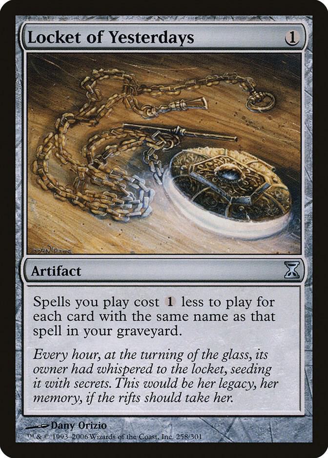 Locket of Yesterdays 258 card from Time Spiral