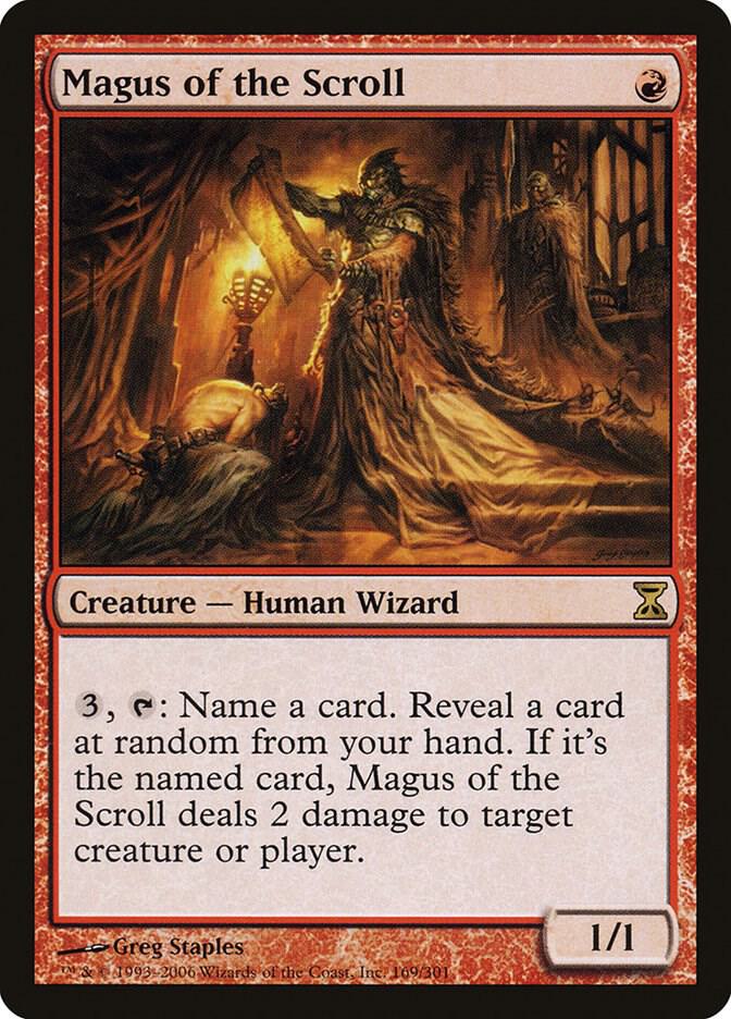 Magus of the Scroll 169 card from Time Spiral