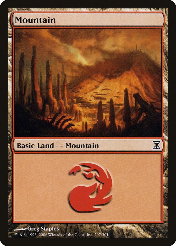 Mountain 297 card from Time Spiral