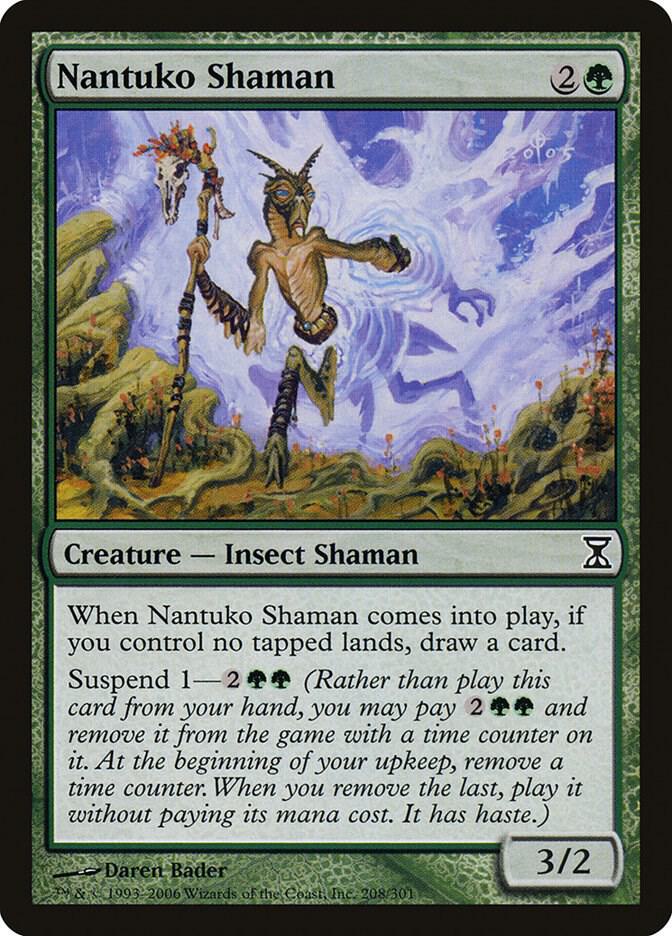 Nantuko Shaman 208 card from Time Spiral