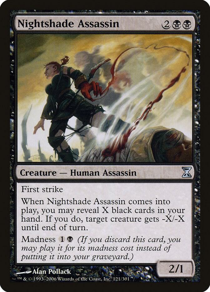 Nightshade Assassin 121 card from Time Spiral