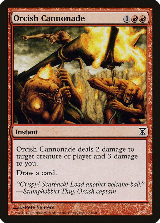 Orcish Cannonade 172 card from Time Spiral
