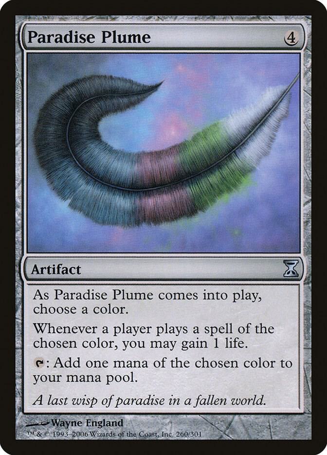 Paradise Plume 260 card from Time Spiral