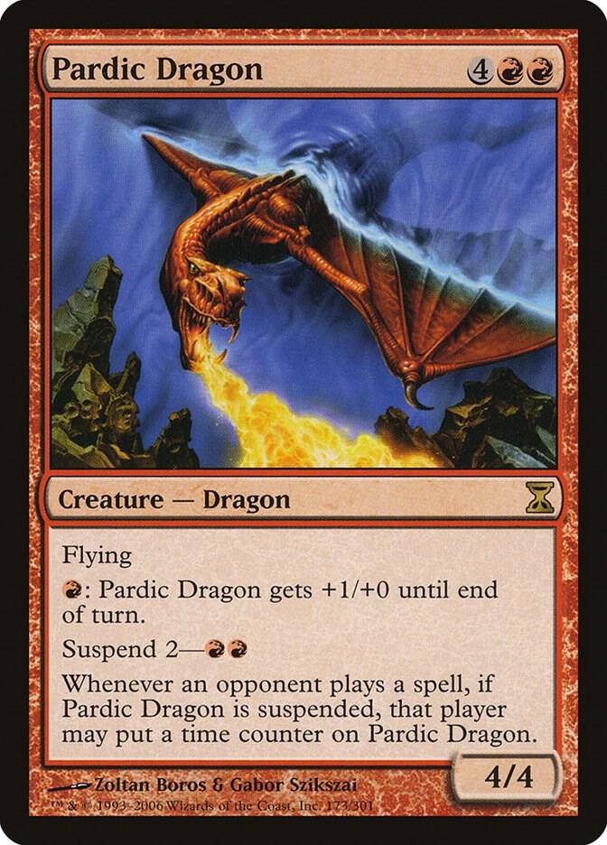 Pardic Dragon 173 card from Time Spiral