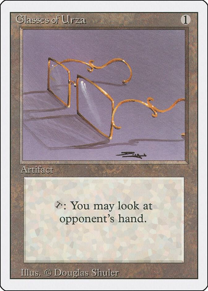 Glasses of Urza card from Revised Edition