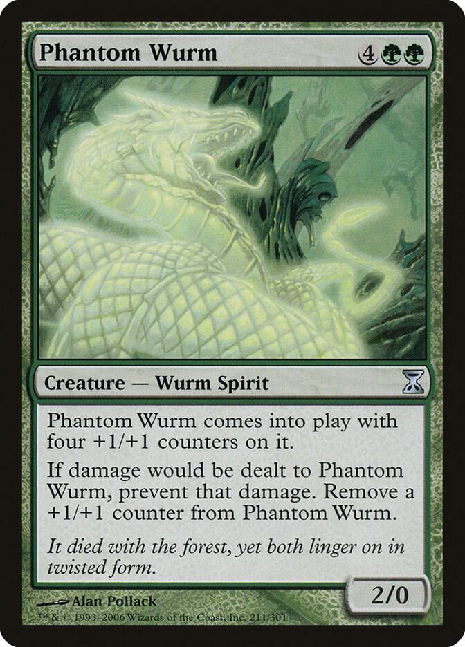 Phantom Wurm 211 card from Time Spiral