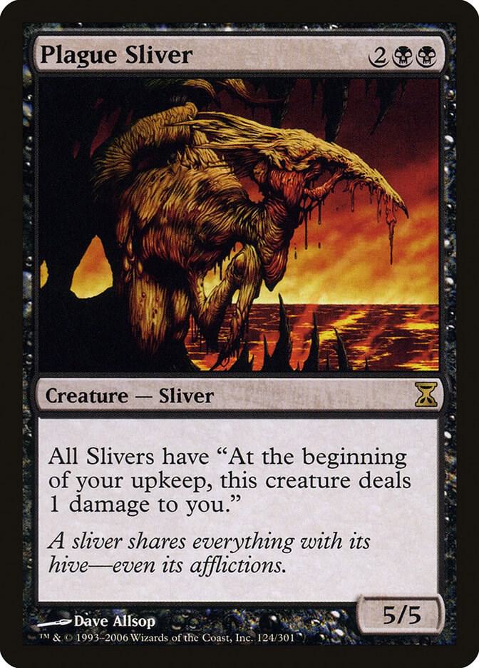 Plague Sliver 124 card from Time Spiral