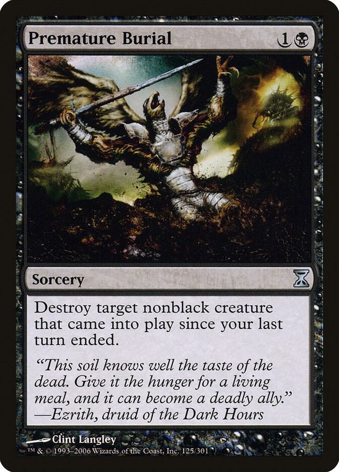 Premature Burial 125 card from Time Spiral