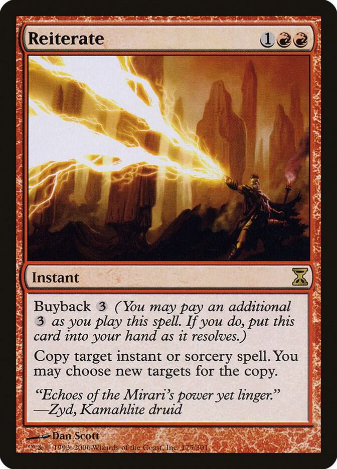 Reiterate 175 card from Time Spiral