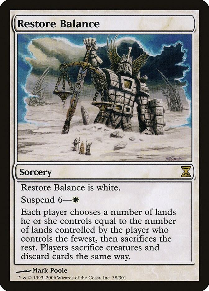 Restore Balance 38 card from Time Spiral