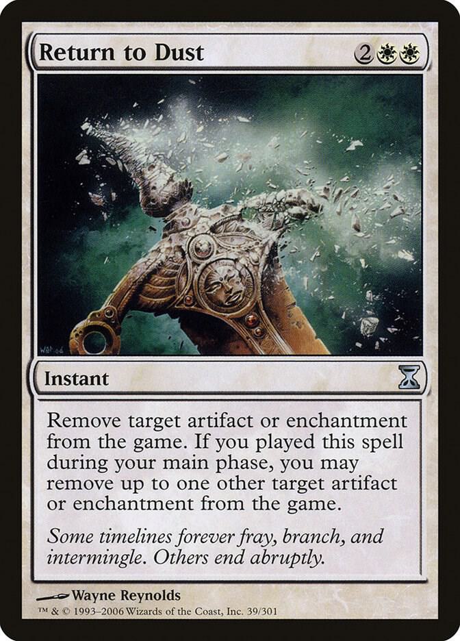 Return to Dust 39 card from Time Spiral