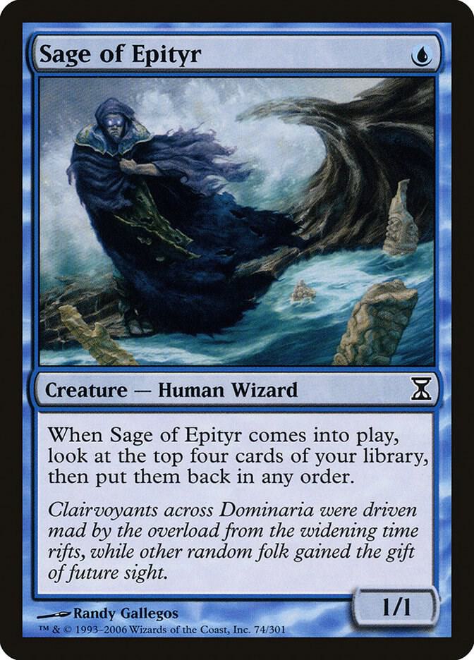 Sage of Epityr 74 card from Time Spiral