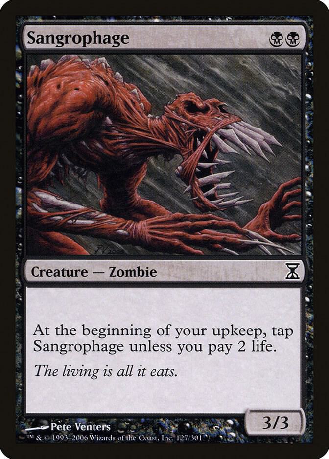 Sangrophage 127 card from Time Spiral