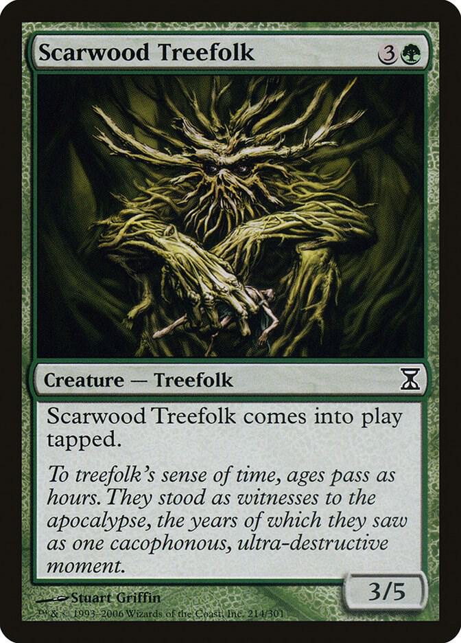 Scarwood Treefolk 214 card from Time Spiral