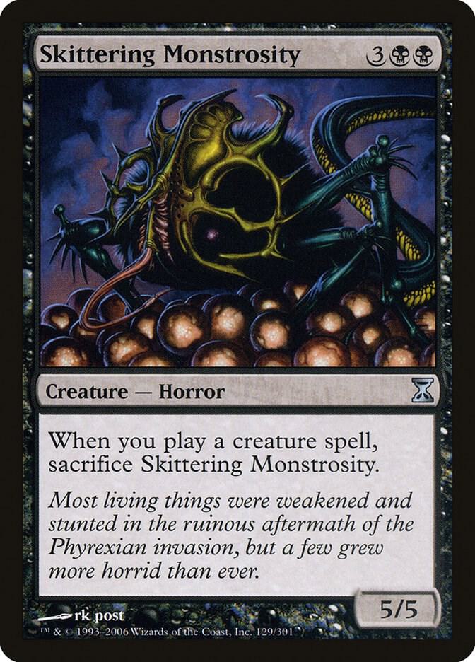 Skittering Monstrosity 129 card from Time Spiral