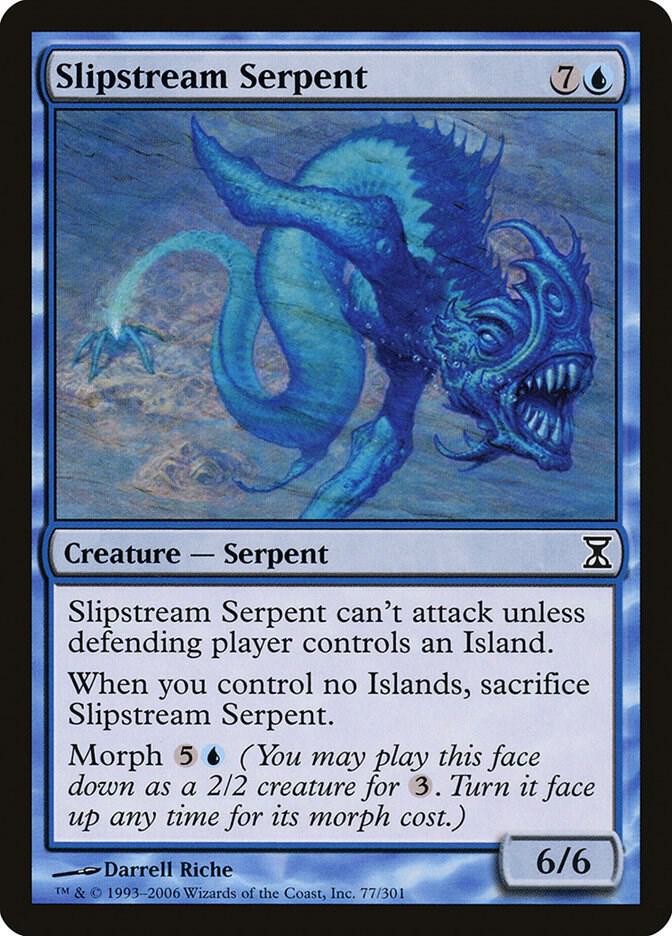 Slipstream Serpent 77 card from Time Spiral