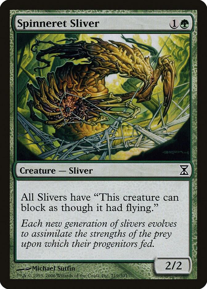 Spinneret Sliver 219 card from Time Spiral