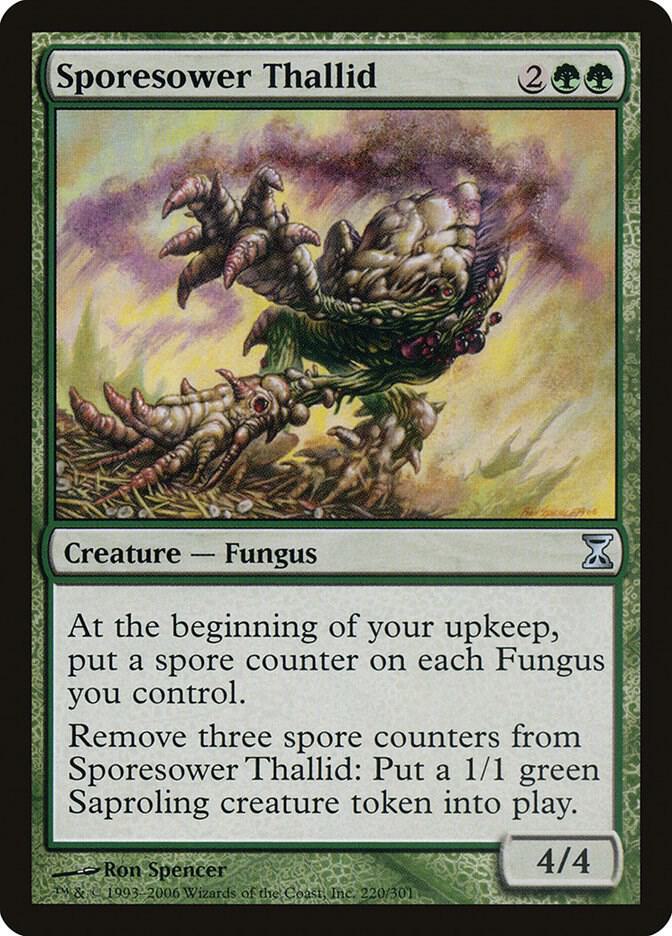 Sporesower Thallid 220 card from Time Spiral