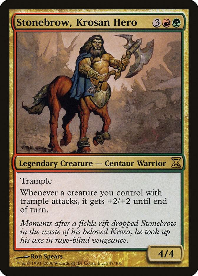 Stonebrow, Krosan Hero 247 card from Time Spiral