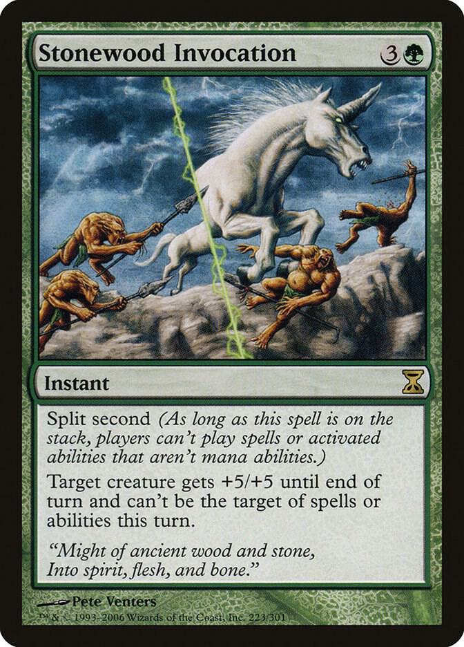 Stonewood Invocation 223 card from Time Spiral