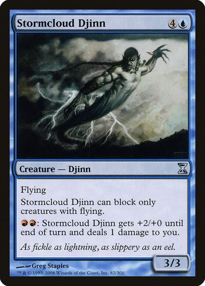 Stormcloud Djinn 82 card from Time Spiral