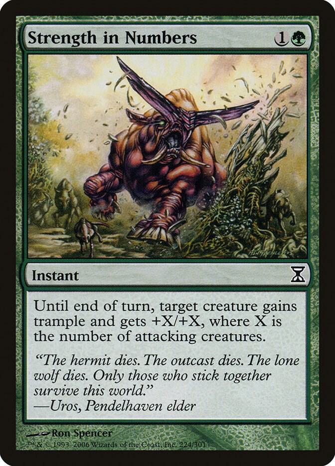 Strength in Numbers 224 card from Time Spiral