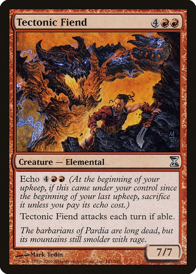 Tectonic Fiend 181 card from Time Spiral