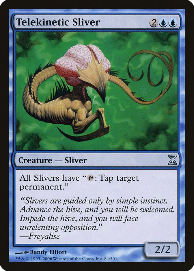 Telekinetic Sliver 84 card from Time Spiral