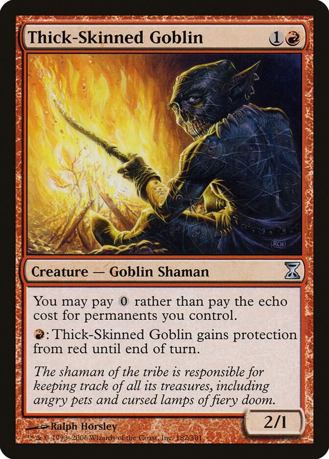 Thick-Skinned Goblin 182 card from Time Spiral