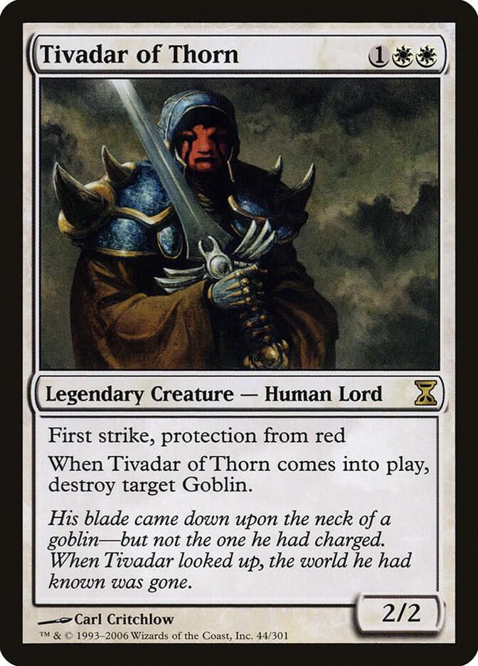 Tivadar of Thorn 44 card from Time Spiral