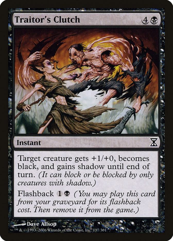 Traitor's Clutch 137 card from Time Spiral