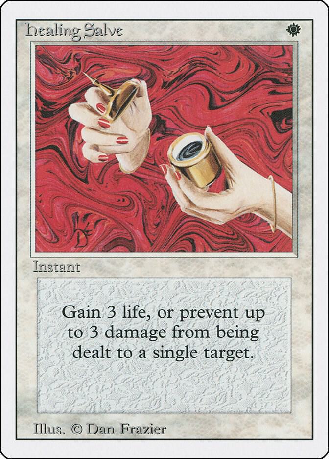 Healing Salve card from Revised Edition