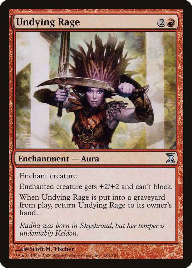 Undying Rage 184 card from Time Spiral