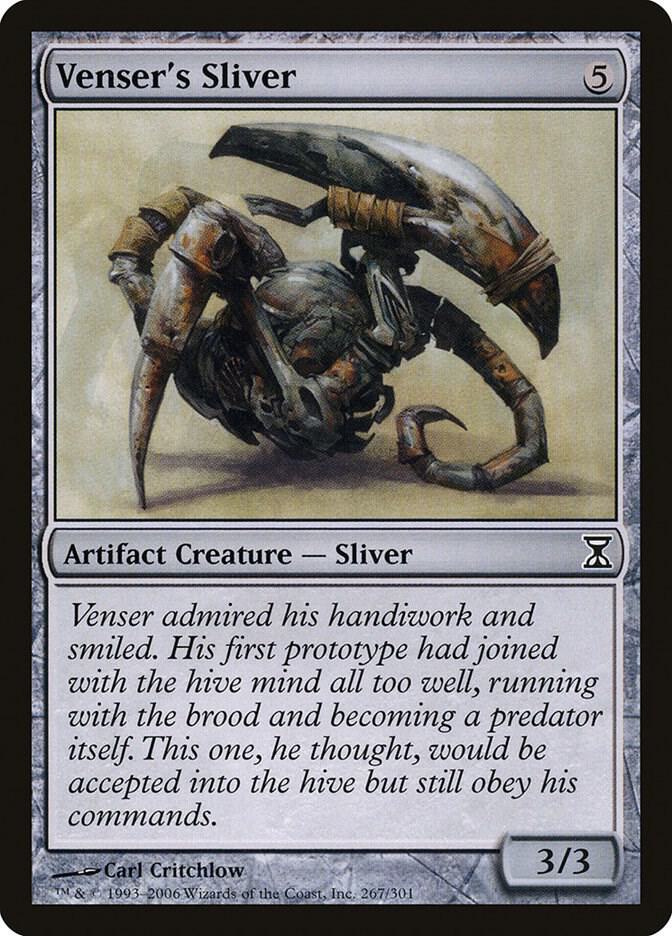 Venser's Sliver 267 card from Time Spiral