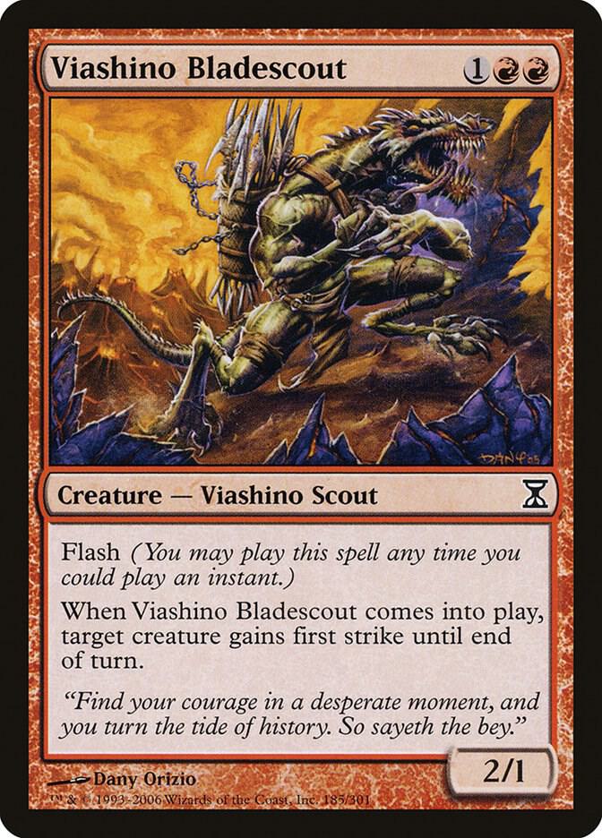 Viashino Bladescout 185 card from Time Spiral