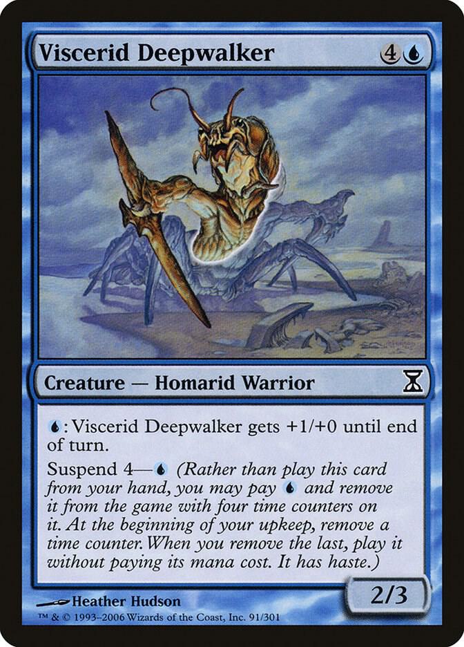 Viscerid Deepwalker 91 card from Time Spiral
