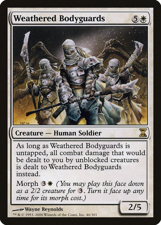 Weathered Bodyguards 46 card from Time Spiral