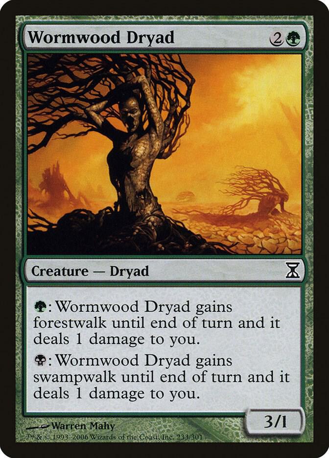 Wormwood Dryad 233 card from Time Spiral
