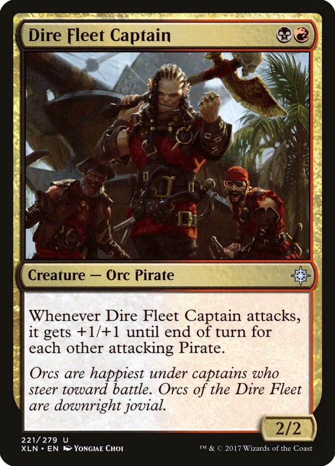 Dire Fleet Captain 221 card from Ixalan